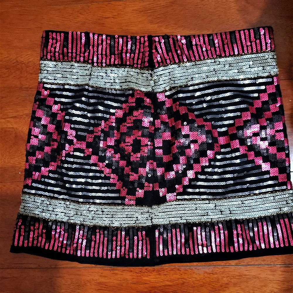 Sequined mini skirt - small super cute!